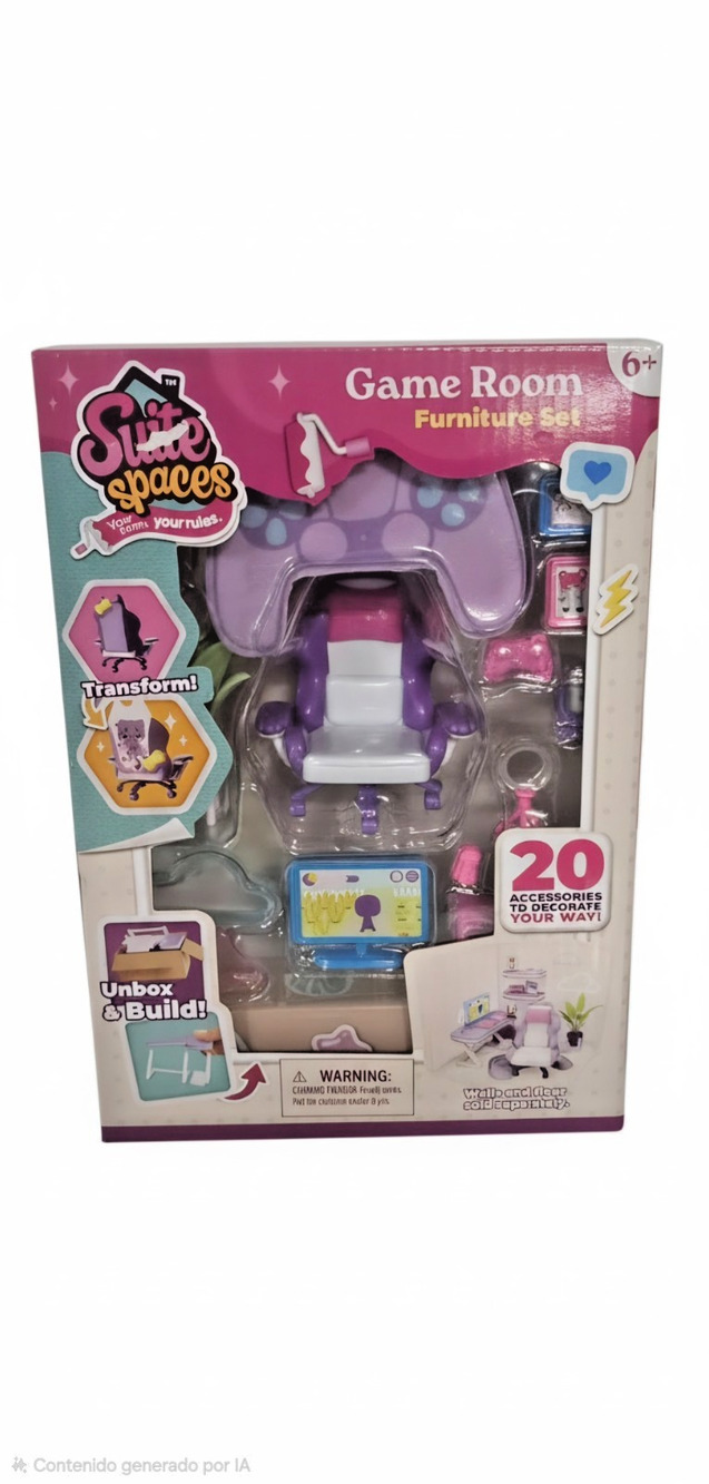 Gabby’s Dollhouse - Small Spaces Game Room Furniture Set